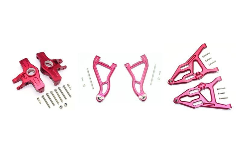 GPM Alu Aufhängung komplett Set vorn rot für Traxxas UDR GPM Alu Aufhaengung komplett Set vorn rot fuer Traxxas UDR - RC-Zubehoer