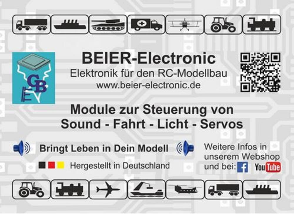 Beier USM-RC-3 mit DVD Soundmodul mit Beleuchtungsfunktion, APP steuerbar Beier USM-RC-3 mit DVD Soundmodul mit Beleuchtungsfunktion, APP steuerbar