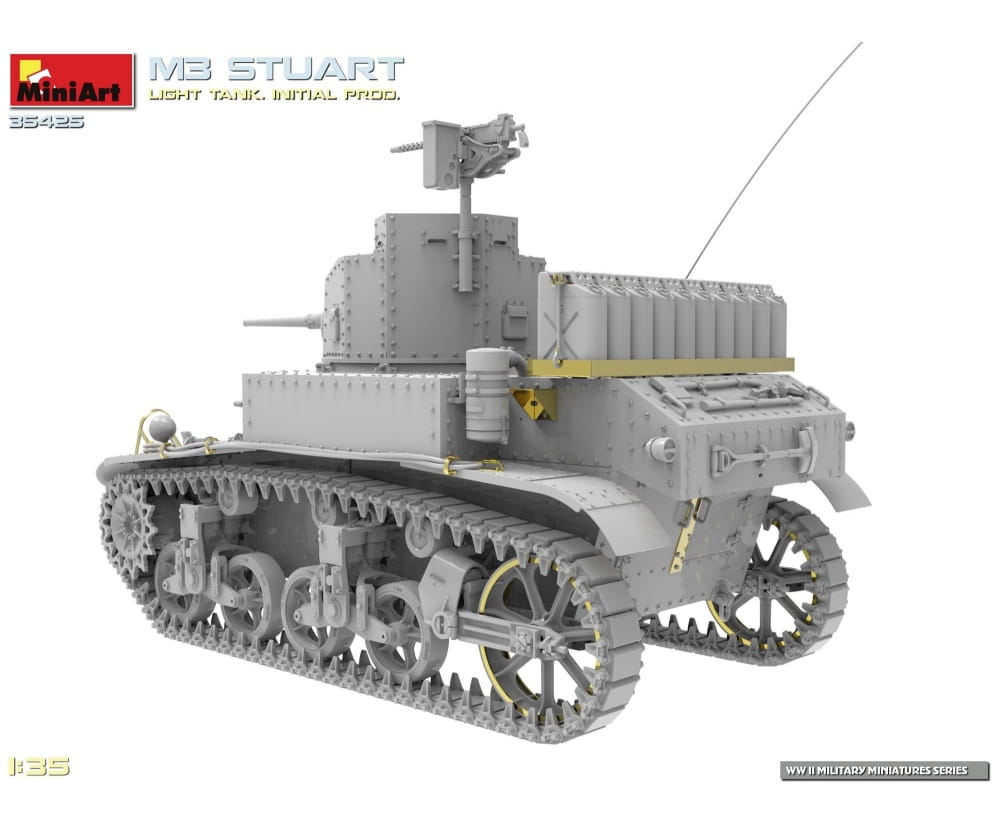 MiniArt 1_35 M3 Stuart leichter Pz_ fruehe Prod. Plastik Modellbausatz - RC-Zubehoer