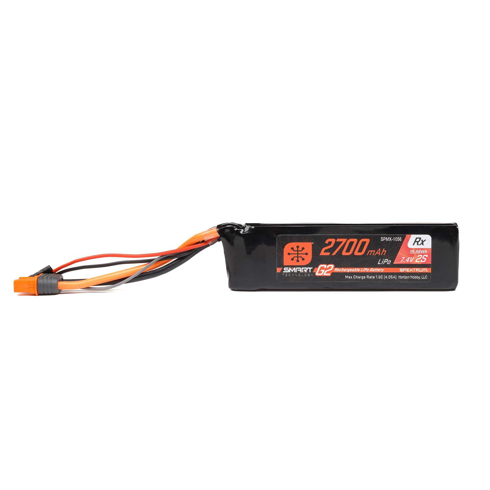 Spektrum 7_4V 2700mAh 2S 15C Smart G2 Empfaenger Lipo Akku_ IC3 - RC-Zubehoer