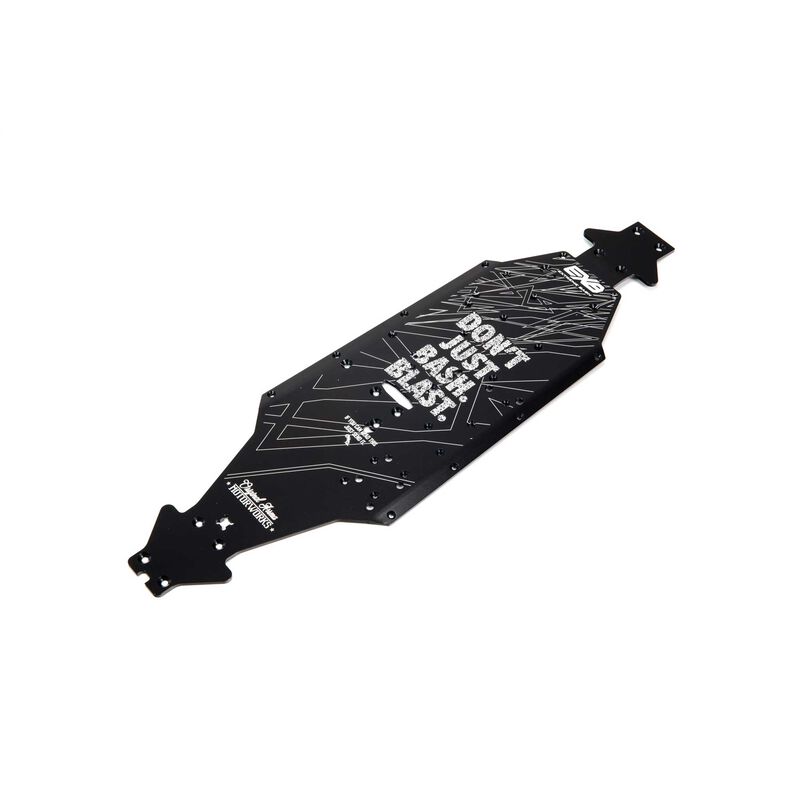 Arrma Aluminum Chassis CNC 7075 T6 LWB Black - RC-Zubehoer