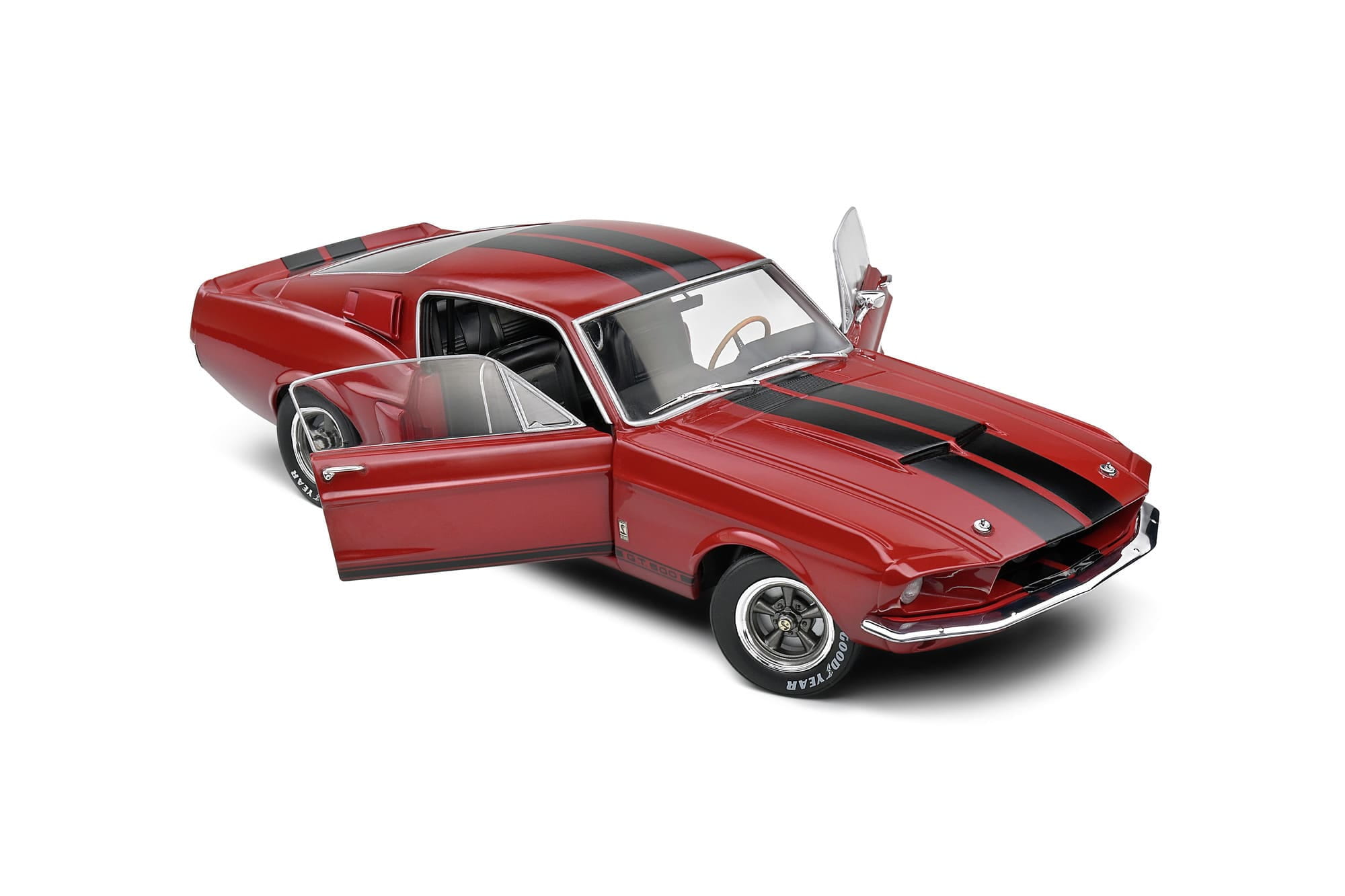 Solido Shelby Mustang GT500 1967 Modellauto 1_18 Burgunder Rot