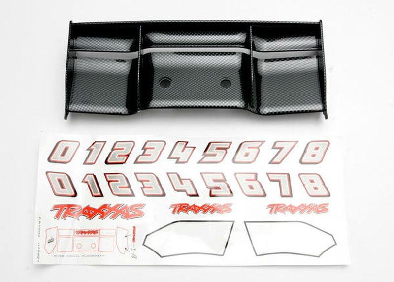 Traxxas Heckfluegel schwarz mit Decal - RC-Zubehoer