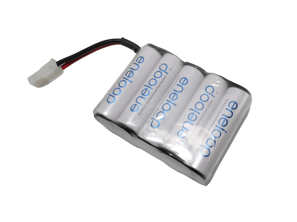 Thicon Fahraku 12V 2000mAh eneloop AA mit AMP-Stecker Thicon Fahraku 12V 2000mAh eneloop AA mit AMP-Stecker - RC-Zubehoer