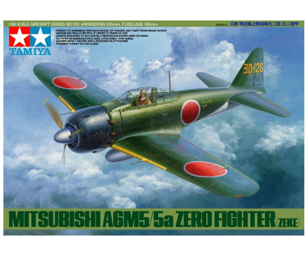 Tamiya 1:48 WWII Jp.Mitsub.A6M5/5a Zero Fighter