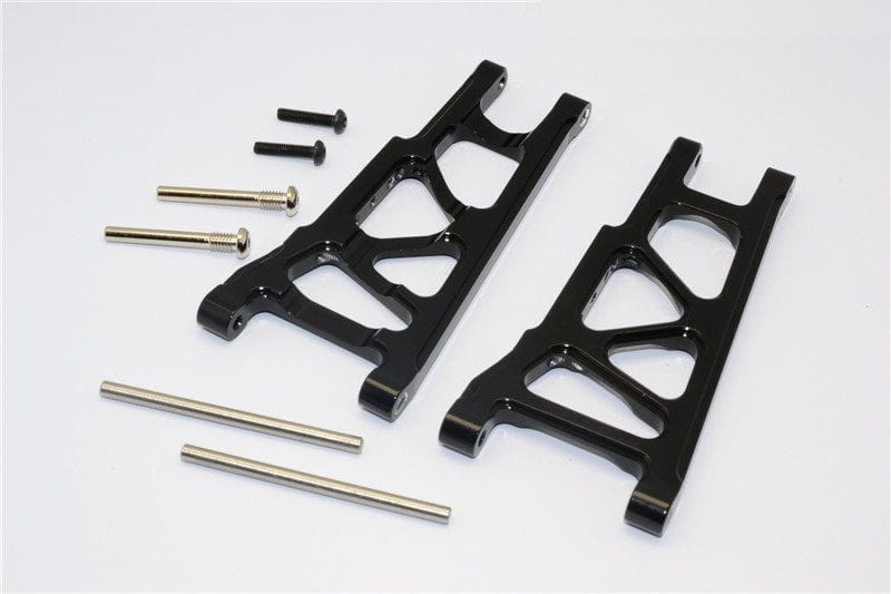 GPM Alu Querlenker unten v_h eloxiert schwarz fuer Traxxas Slash_ Stampede_ Rustler_ Hoss_ XO-01 4x4 