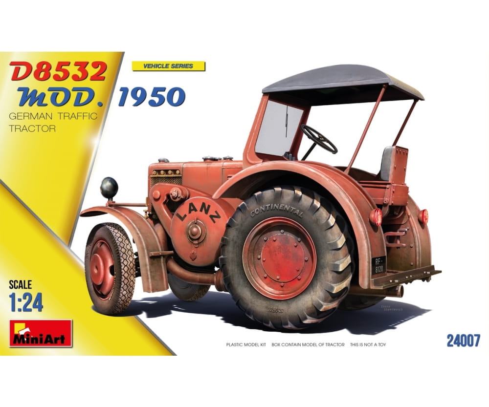 MiniArt 1:24 Schlepper D8532 Mod.1950 Plastik Modellbau