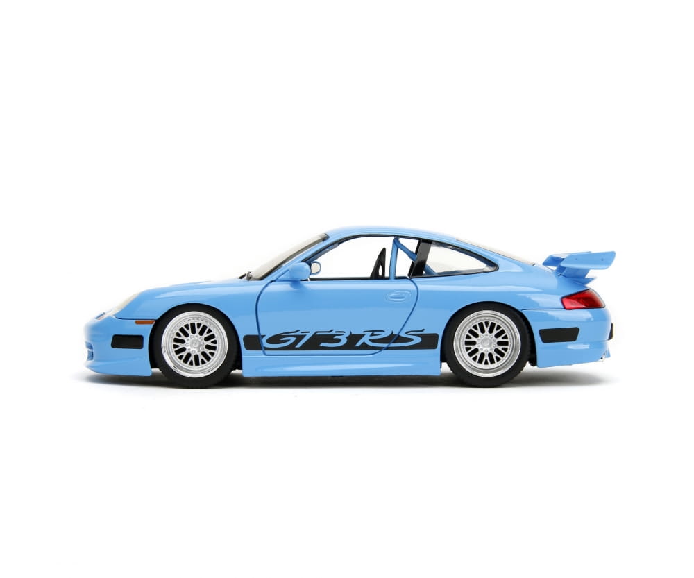 Jada Toys Fast _ Furious Brian’s Porsche 911 GT3 RS Modellauto 1_24 hellblau_