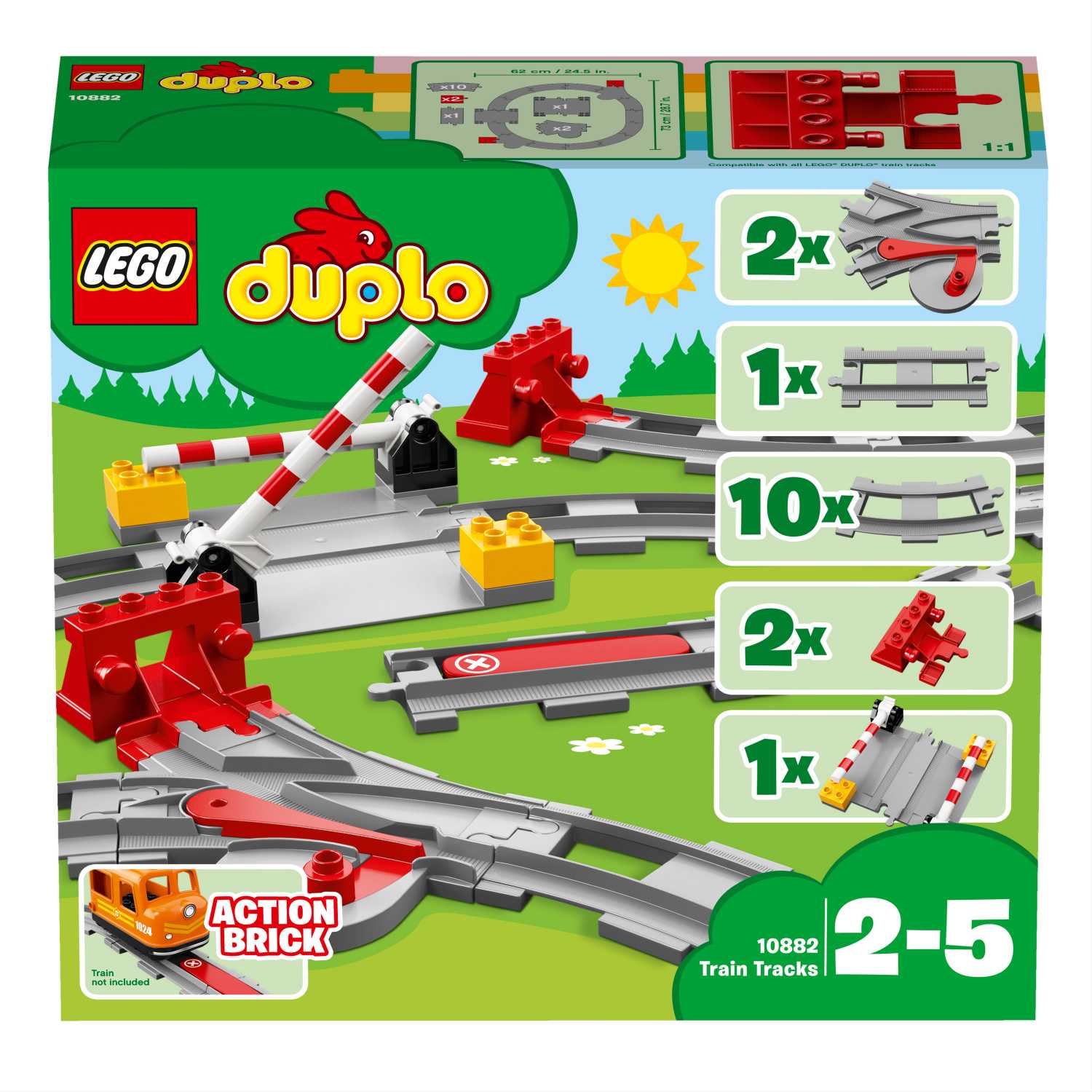 LEGO DUPLO Eisenbahn Schienen