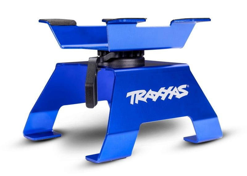 Traxxas Auto Stand Aluminium 1_10-1_8 blau - RC-Zubehoer