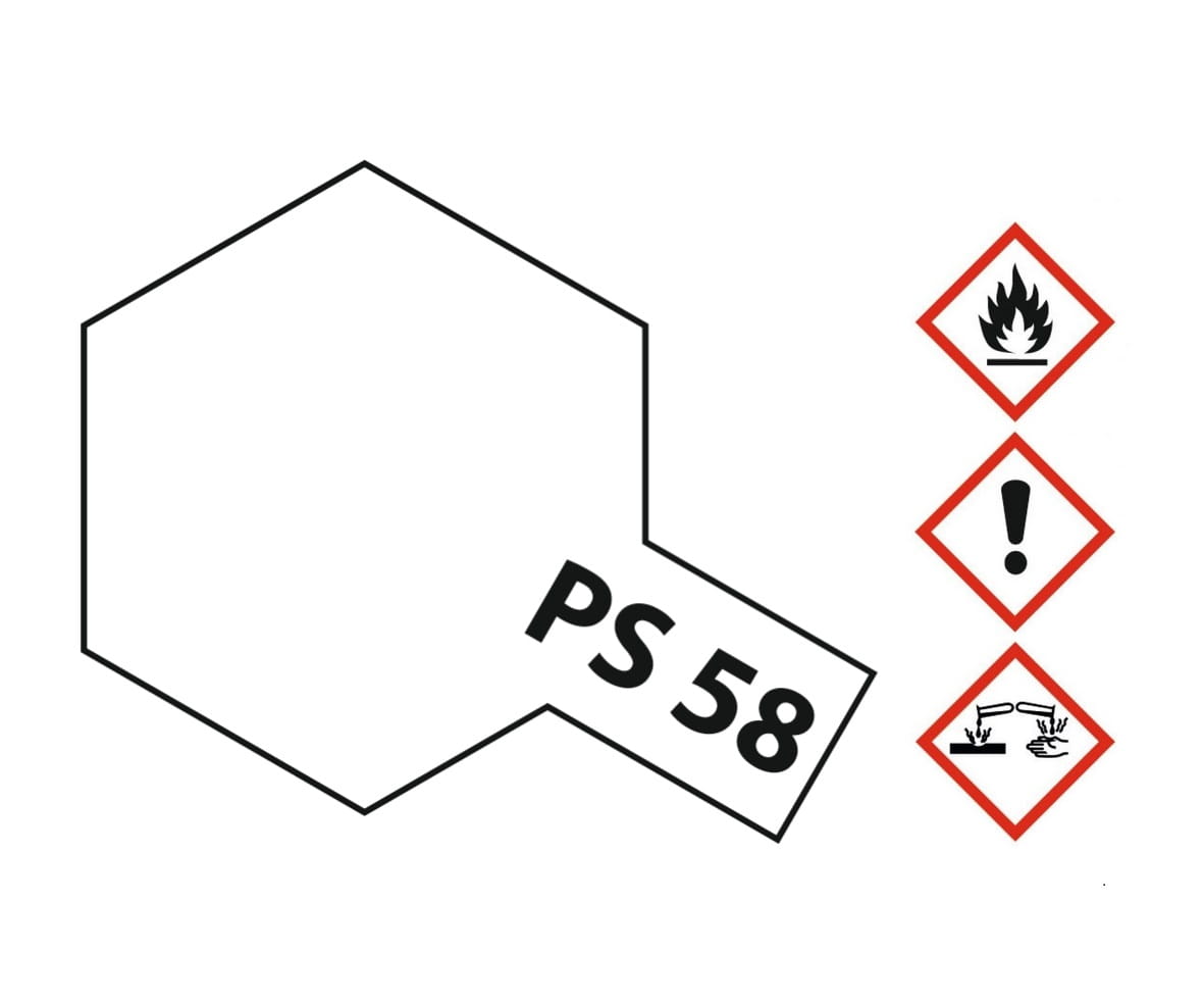 Tamiya PS-58 Perleffekt Klar Sprühfarbe 100ml für Polycarbonat ( Lexanfarbe )