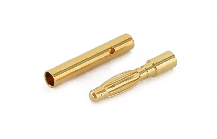 Modster goldkontaktstecker-2mm