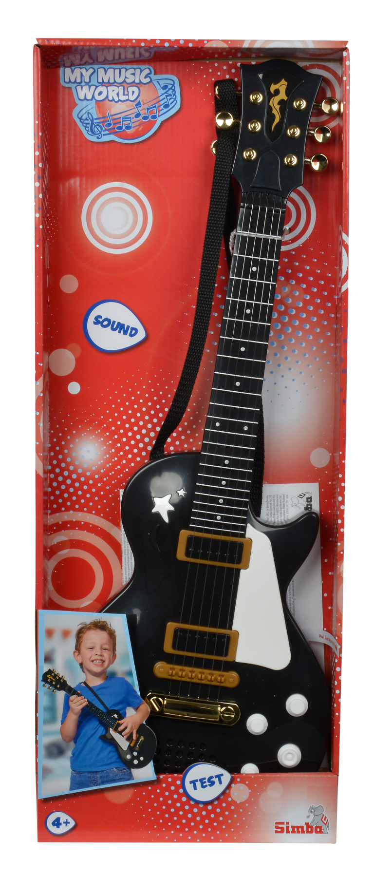 Simba MMW Rockgitarre, E-Gitarre 55cm 2-sort. Lieferumfang 1 Stück