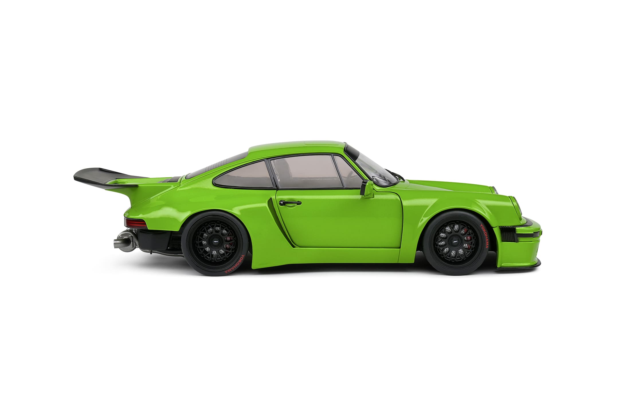 Solido 1_18 Porsche KS-R 2022 Modellauto gruen - Detailgetreue Nachbildung mit Oeffnungstueren