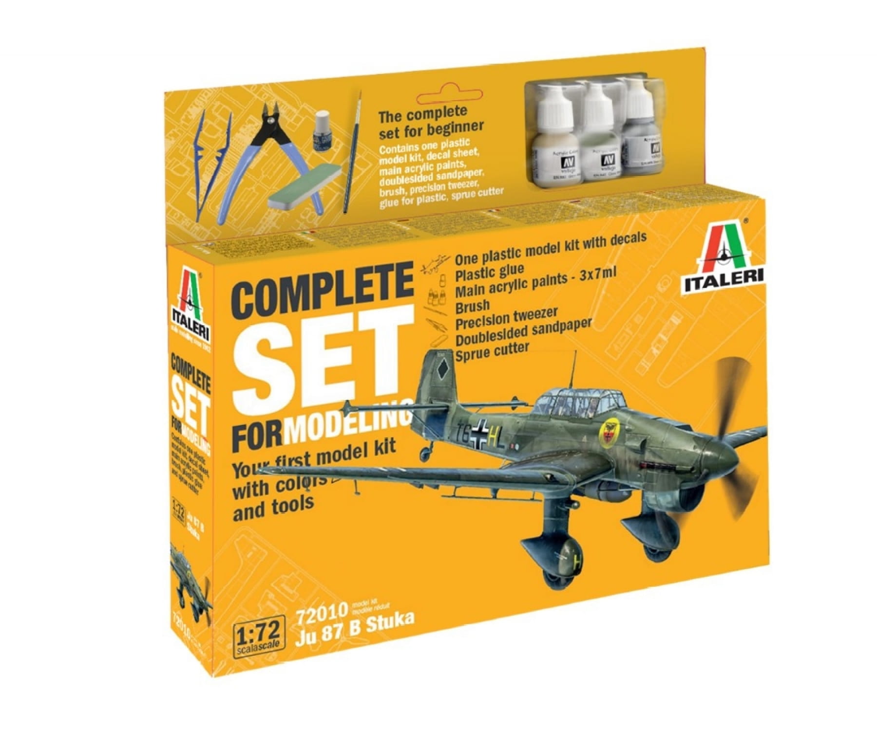 Plastikmodellbau von Italeri 1-72 junker ju 87b stuka