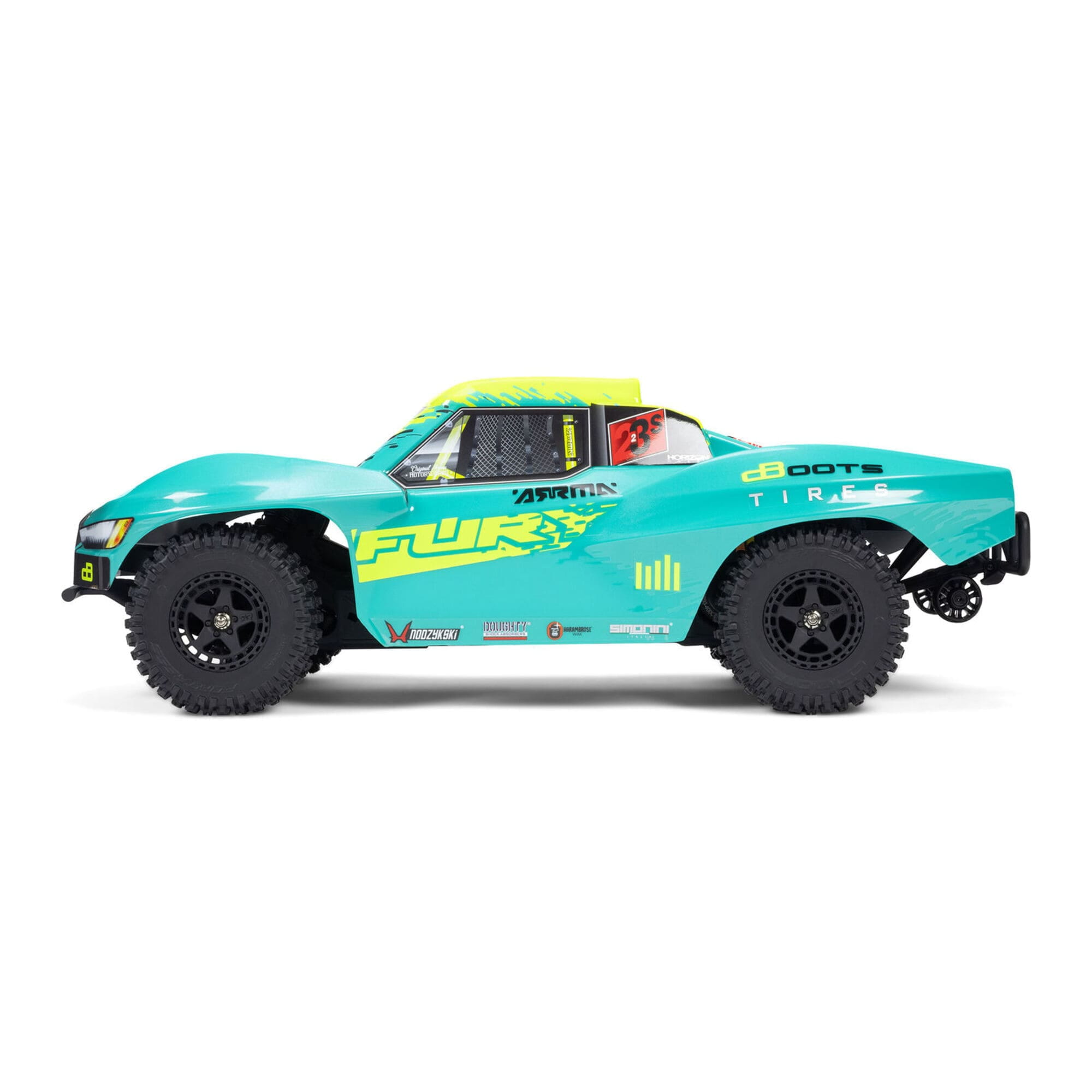 Arrma 1_10 FURY 223S DSC 2WD RTR Brushless Short Course Truck Gruen Ersatzteil