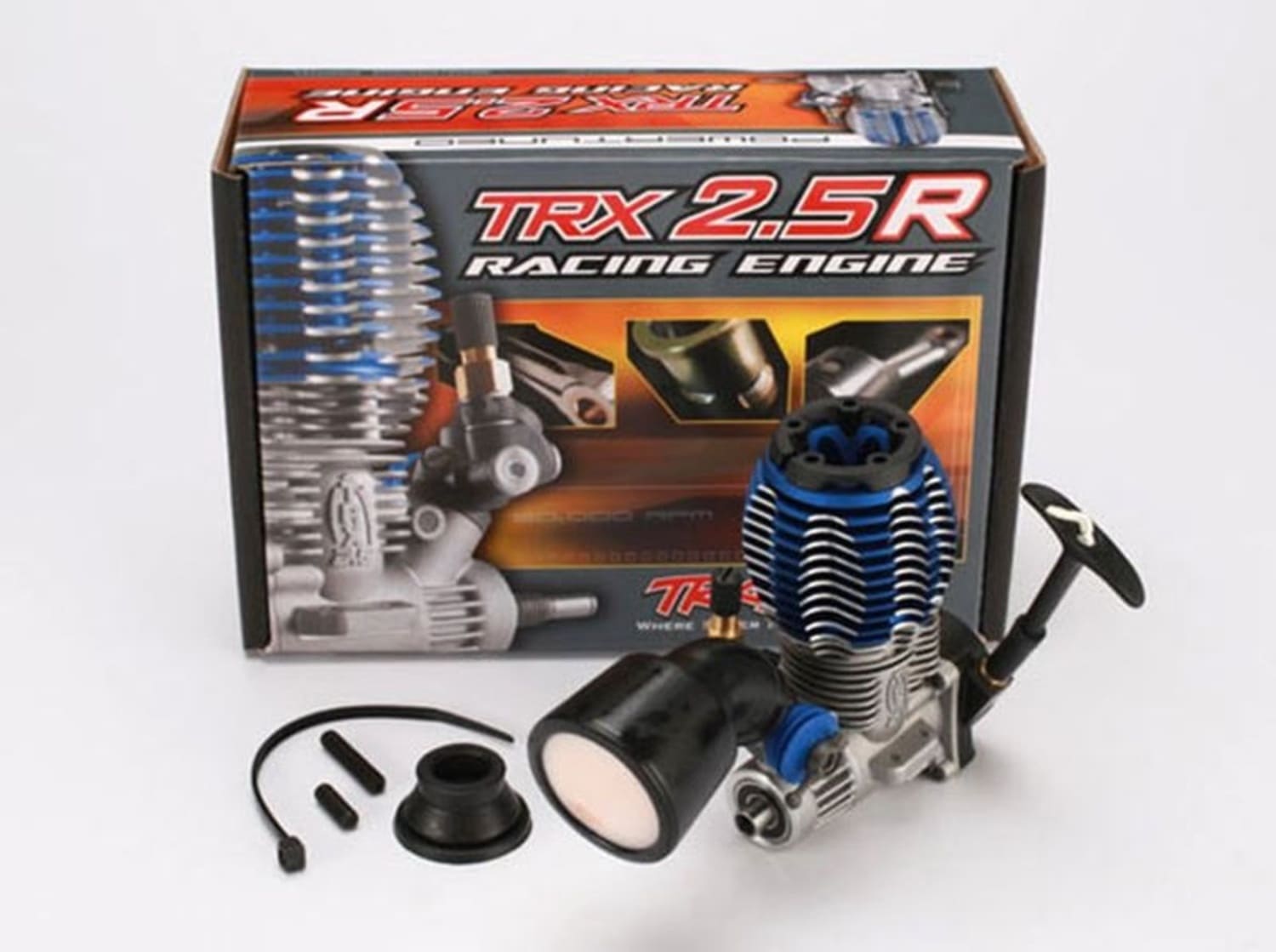 Traxxas TRX 2_5R Nitro Racing Motor m. Multi-Welle _ Seilzug-Starter - RC-Zubehoer