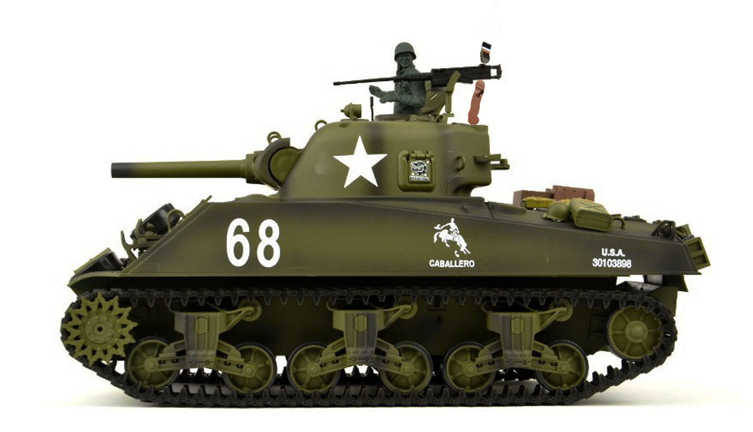 Amewi RC Panzer 1:16 U.S. M4A3 Sherman Advanced Line IR BB Amewi RC Panzer 1:16 U.S. M4A3 Sherman Advanced Line IR BB
