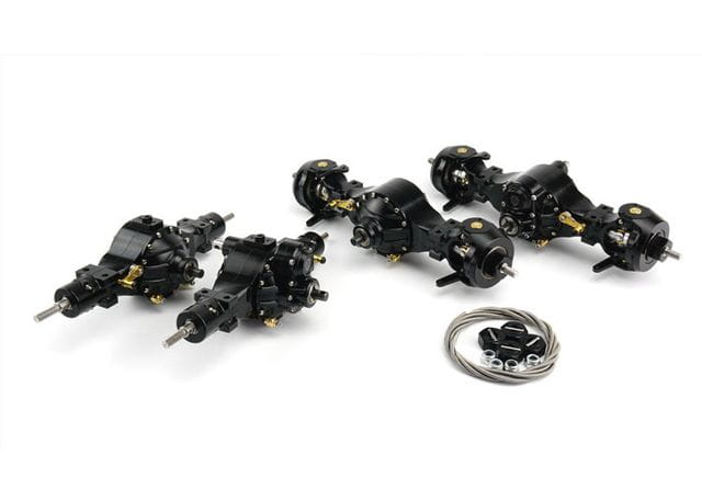Lesu 1_14 Differenzialachse V2 vorne sperrbar ohne Durchtrieb Alu - RC-Zubehoer