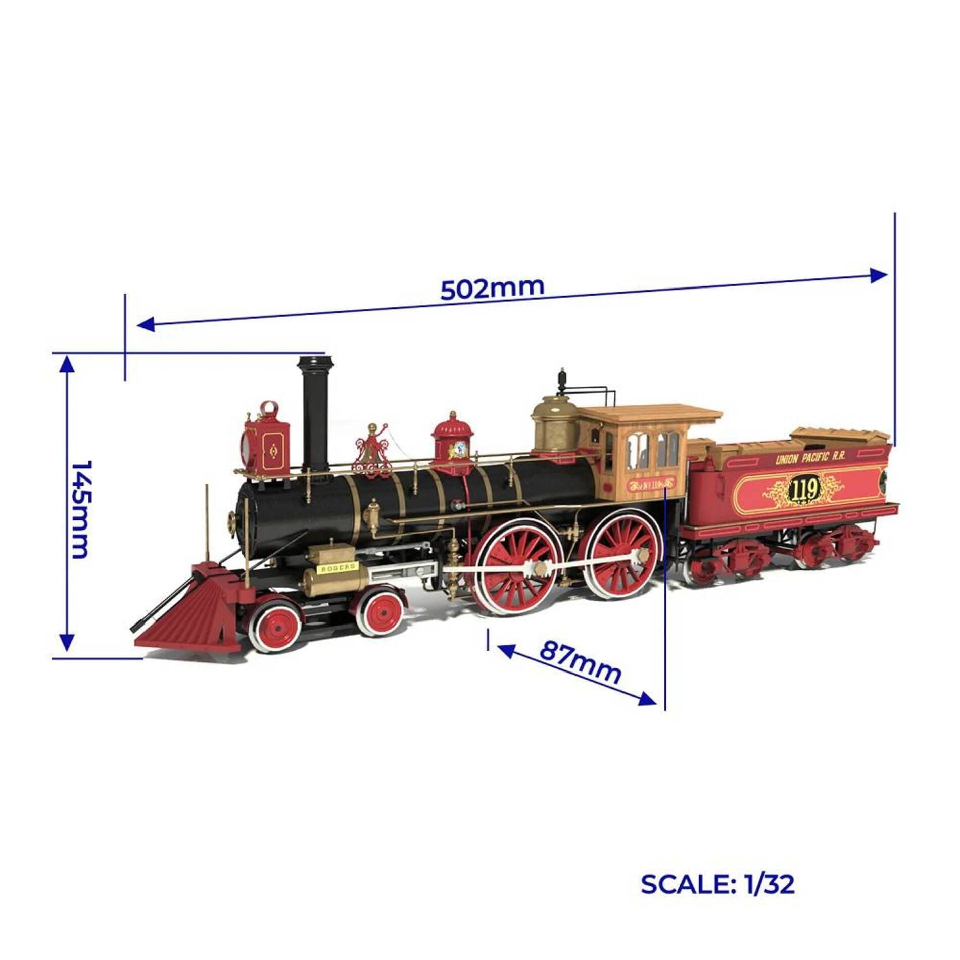 No. 119 Rogers Westernlok Standmodellbausatz 1_32 - Modellzubehoer