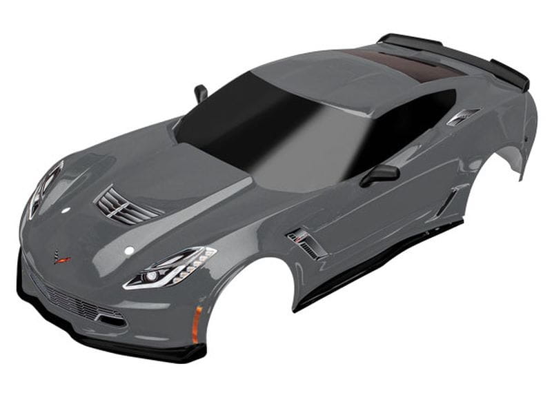 Traxxas Karosserie Chevrolet Corvette Z06 graphite (lackiert+Aufkleber)