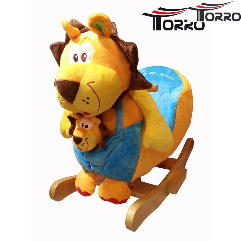 Torro Schaukellöwe *SUPERKIMBA* mit Baby Schaukeltier - Schaukelpferd