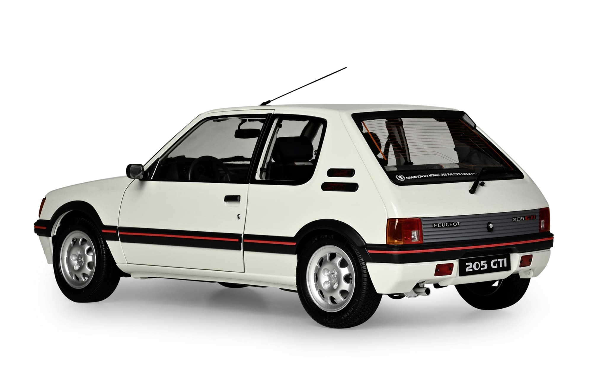 ixo-peugeot-205-gti-rot-1-8-modellauto-metall-bausatz-weiss