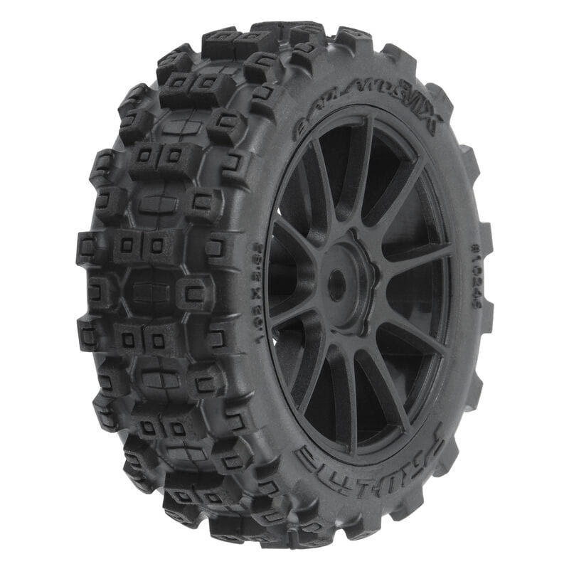 Proline Badlands MX 1.9 Buggy Reifen MTD Mach-10 Black Wheels_ Typhon GROM - RC-Zubehoer