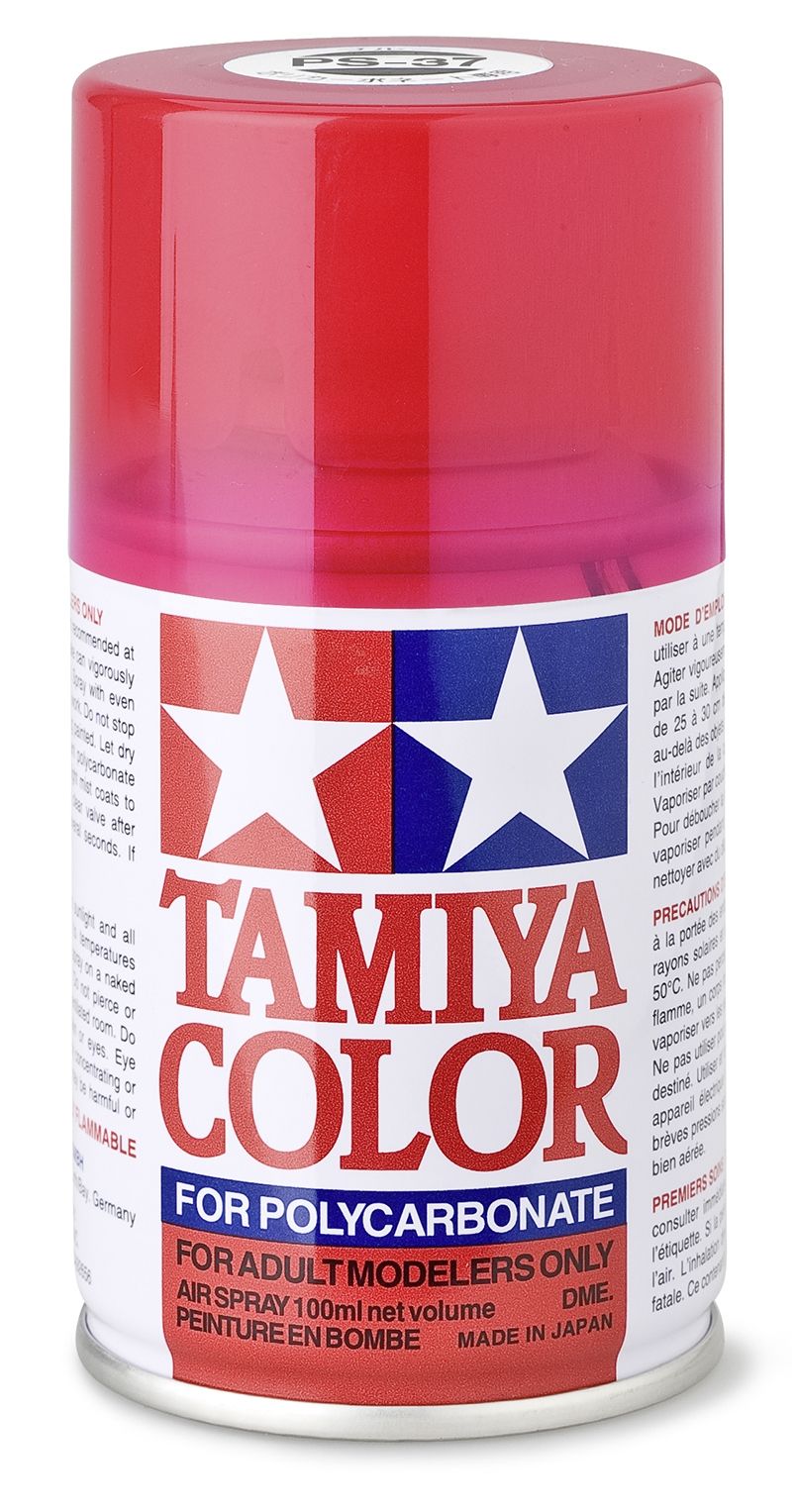 Tamiya PS-37 Translucent Rot Sprühfarbe 100ml für Polycarbonat ( Lexanfarbe )