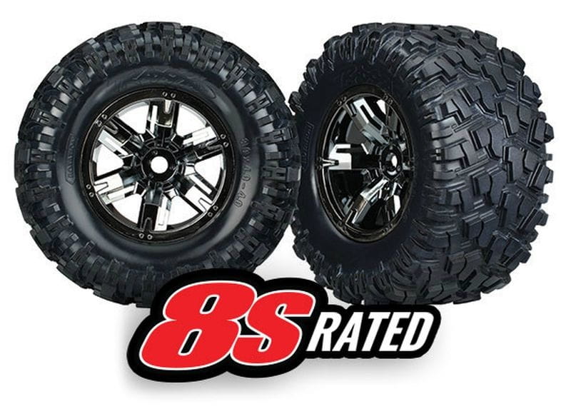 Traxxas Tires - wheels_ assembled_ glued _left - right_ _2_ - RC-Zubehoer