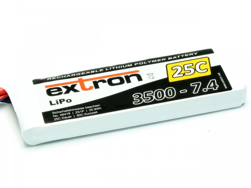 Extron LiPo Akku Extron X2 3500 - 7_4V _25C _ 50C_ - RC-Zubehoer