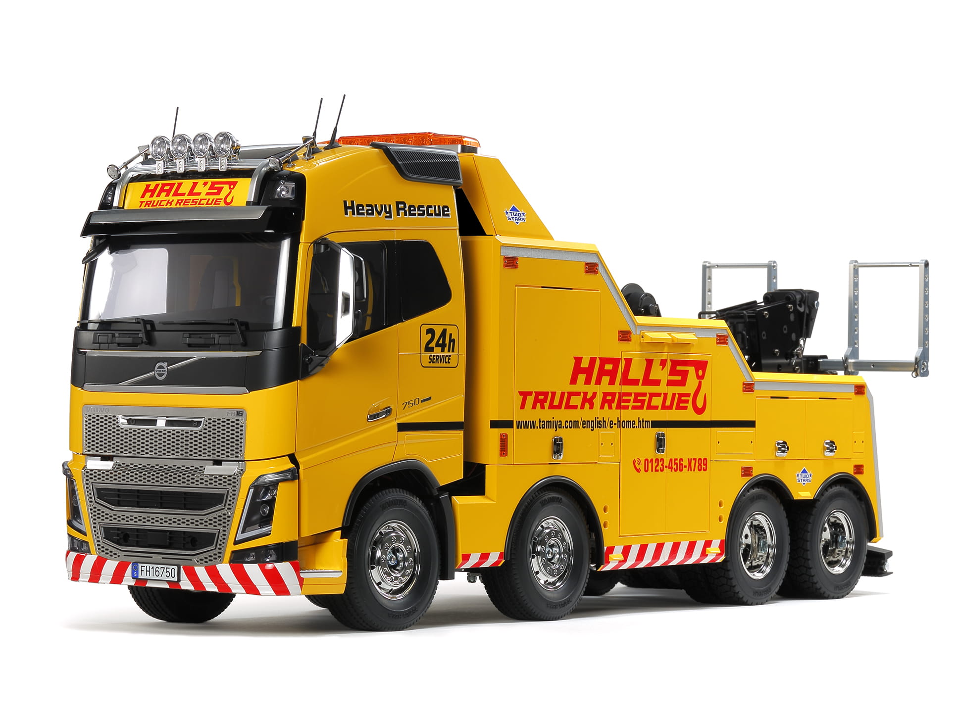 Tamiya Volvo FH16 Abschlepp-Truck 8x4 Modellbausatz Tamiya Volvo FH16 Abschlepp-Truck 8x4 Truckmodell