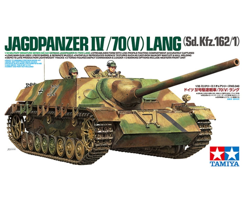 Tamiya WWII Dt. Jagdpanzer IV/70 (V) Lang 1:35 Plastik Modellbau Militär Bausatz