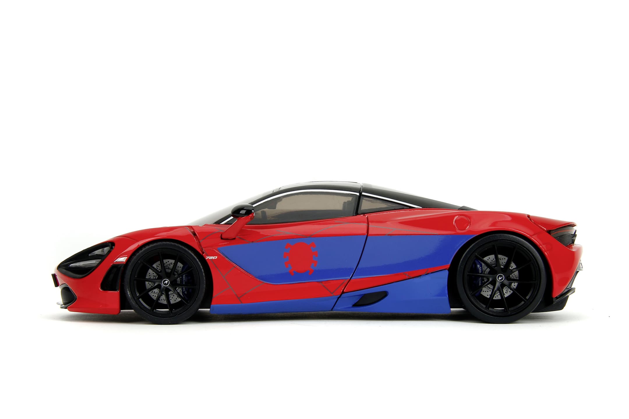 Jada Marvel Spider-Man McLaren 720S 1_24 Modellauto mit Spider-Man Figur
