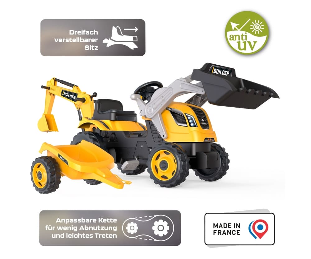 Smoby-Traktor-Builder-Max-Anhaenger Smoby Traktor Builder Max_Anhaenger - RC-Zubehoer
