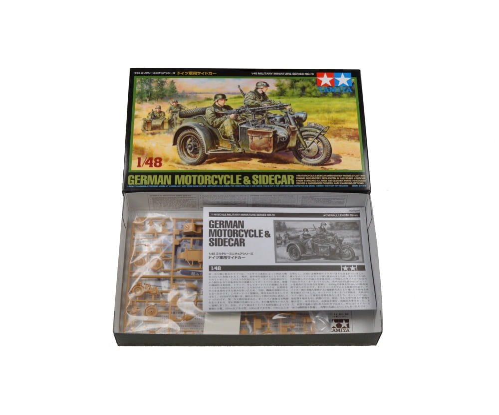 Tamiya 1:48 WWII Dt. Seitenwagengespann (2) Tamiya 1:48 WWII Dt. Seitenwagengespann (2)