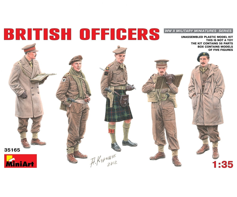 Plastikmodellbau von Miniart 1-35 fig brit offiziere 5