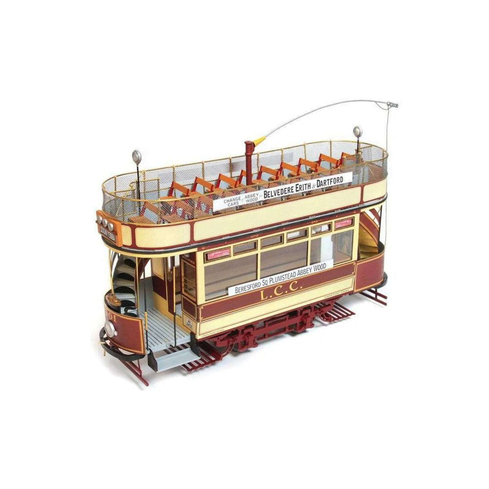 OcCre London Strassenbahn Standmodellbausatz 1_24 aus Holz_