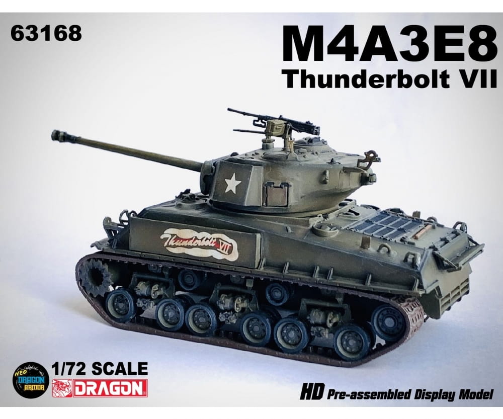 Dragon 1:72 M4A3E8"Thunderb.VII"Com.37thTankBat
