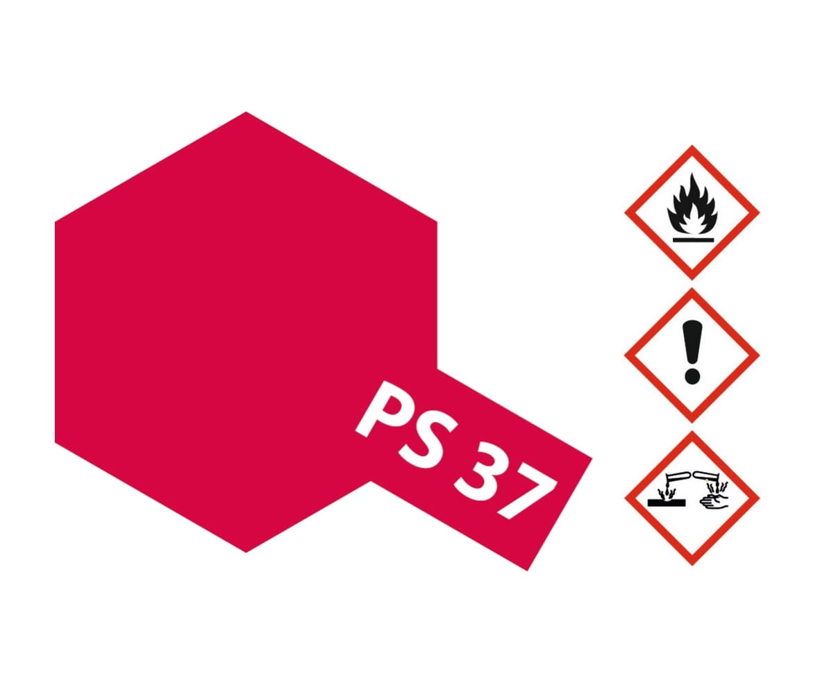 Tamiya PS-37 Translucent Rot Sprühfarbe 100ml für Polycarbonat ( Lexanfarbe )
