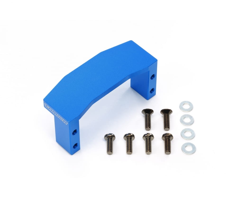 Tamiya TT-02 Alu Lenkservo-Halter blau elox. Tamiya TT-02 Alu Lenkservo-Halter blau elox.