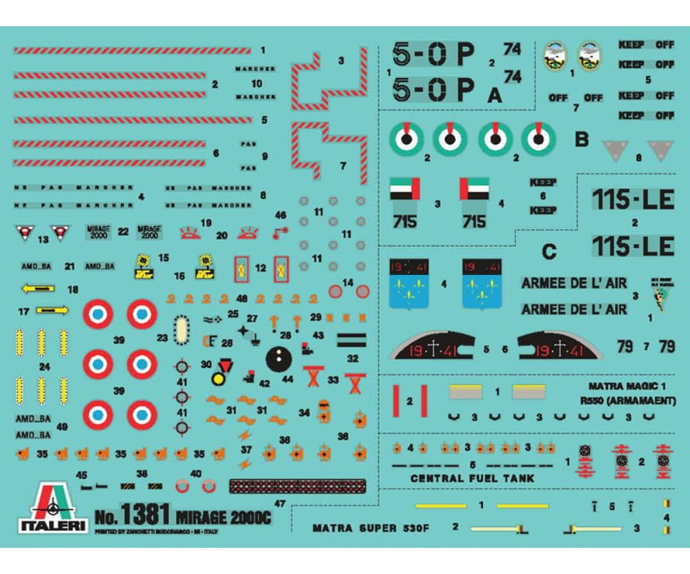 Italeri 1:72 MIRAGE 2000C