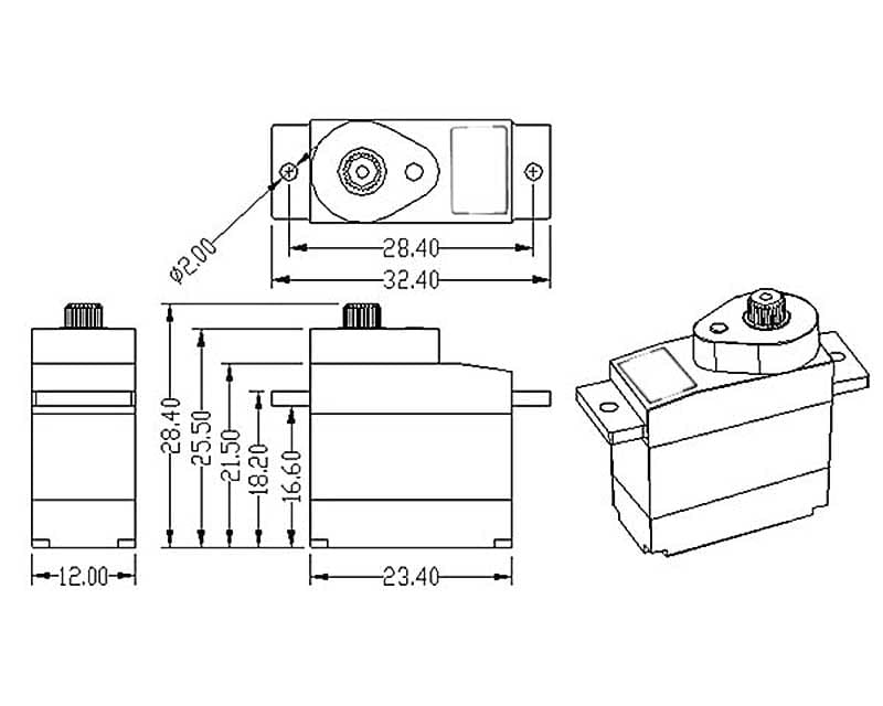 Krick Mini Servo 918D Digital - RC-Zubehoer