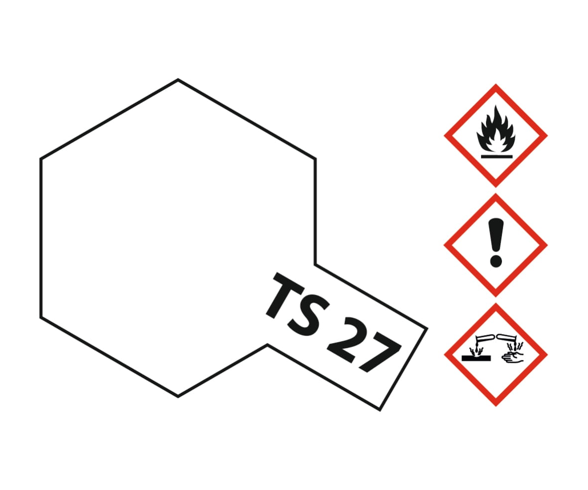 Tamiya TS-27 Weiss matt 100ml Acryl Sprühfarbe Tamiya TS-27 Weiss matt 100ml Acryl Sprühfarbe