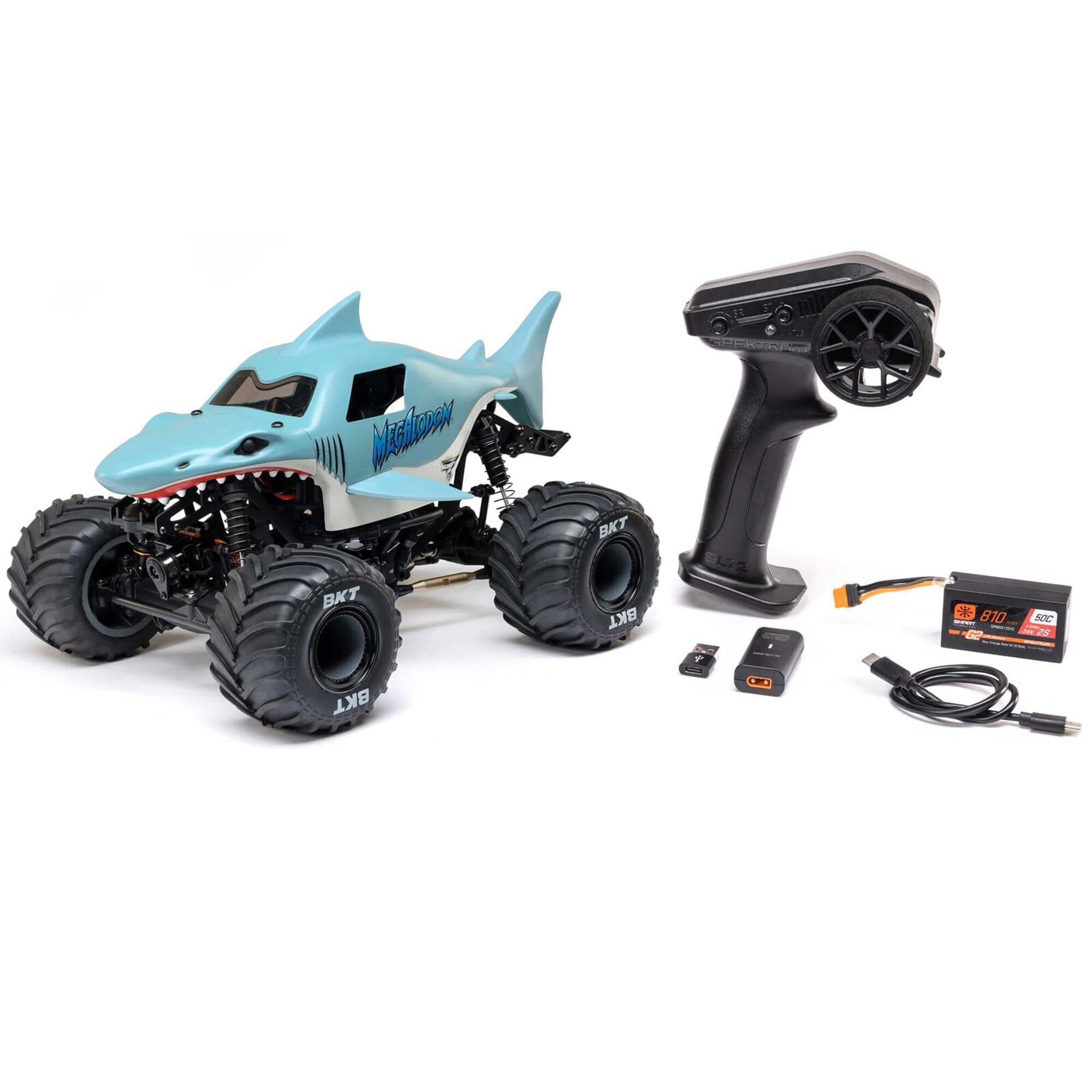 Losi Mini LMT Megalodon 4x4 RTR Monster Truck mit Akku und Ladegeraet