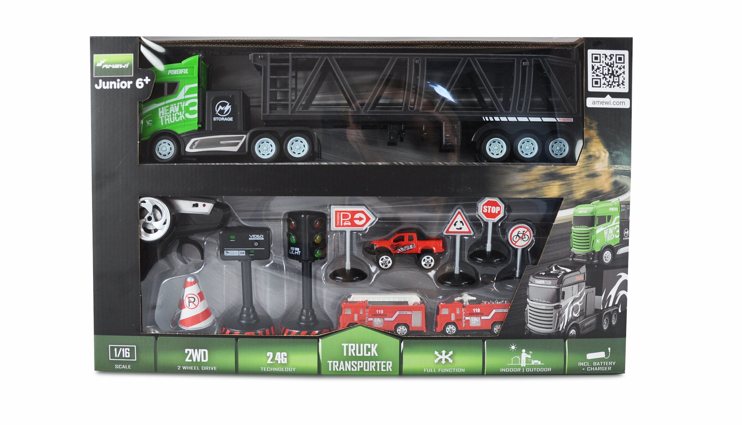 Amewi RC Autotransporter 2WD 1:16 2,4GHz RTR