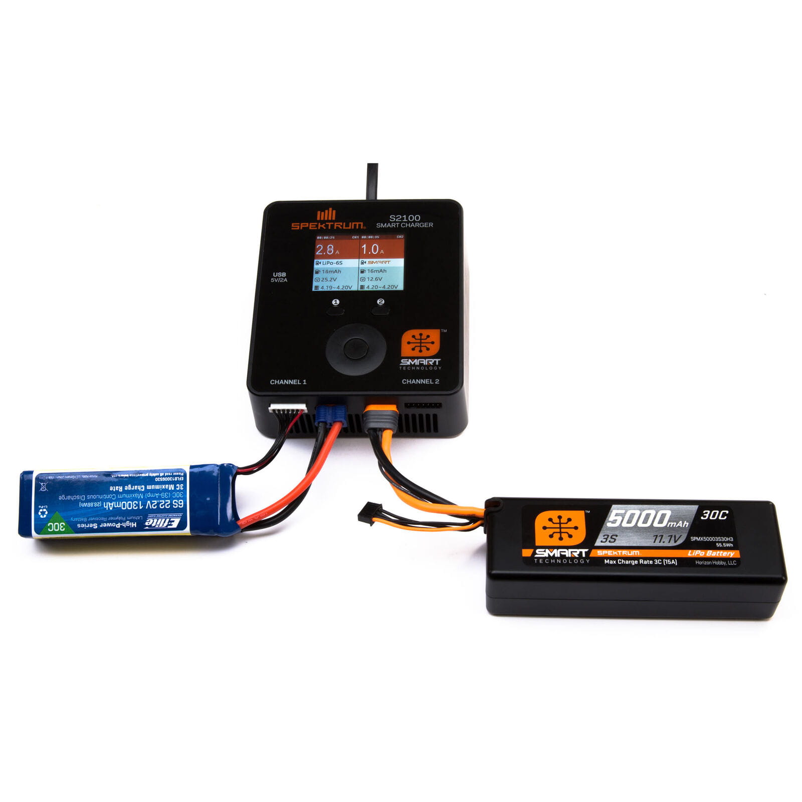 spektrum 2s 5000mah smart lipo akku