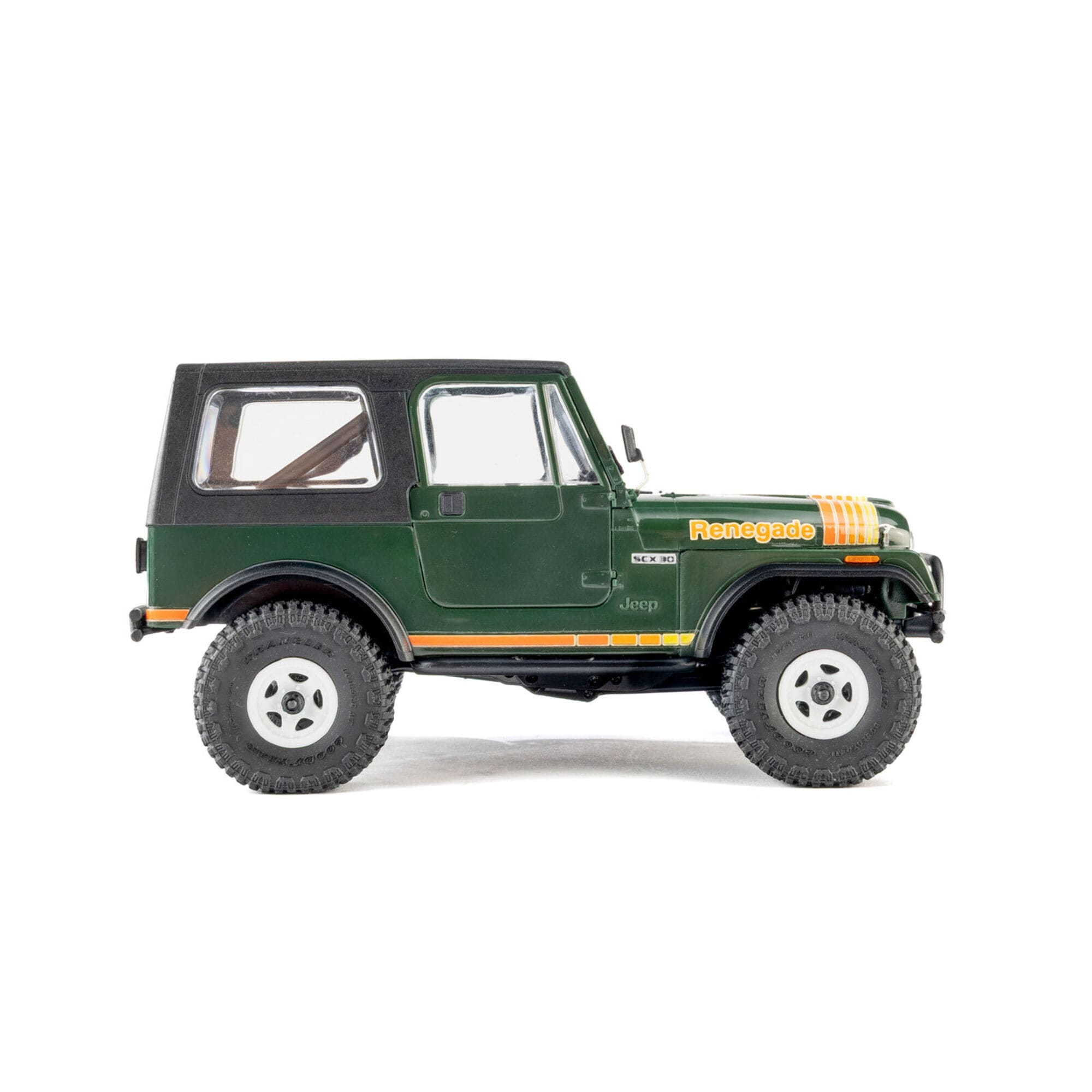 Axial SCX30 Jeep CJ-7 Renegade 1_30 RC Crawler RTR Gruen mit Goodyear Reifen und Allradantrieb