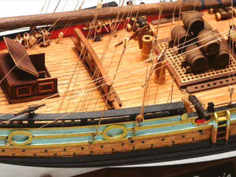 Modellbausatz Koenig von Preussen Schmugglerschiff 1_42 - Historisches Schiffsmodell