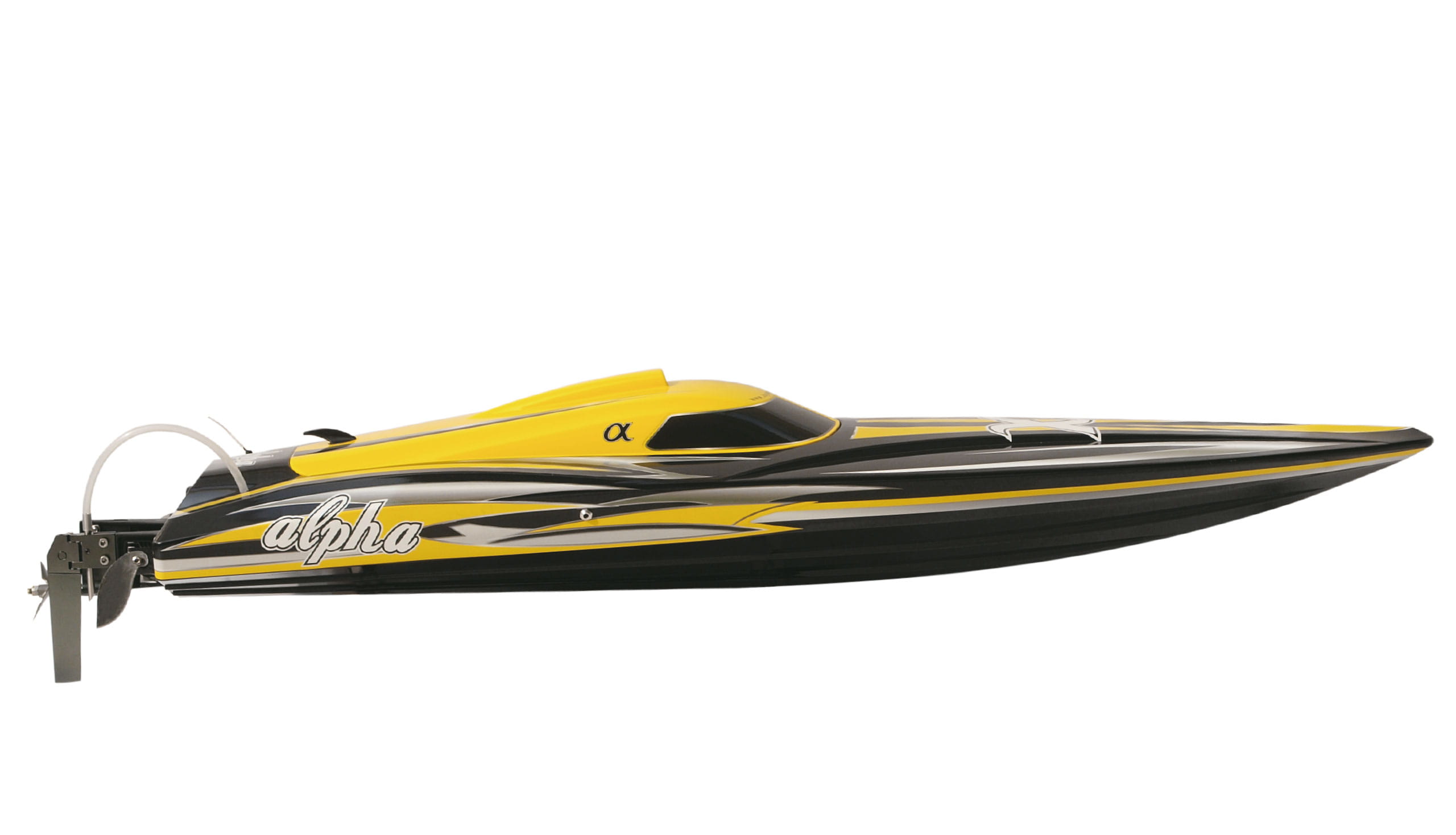 Amewi Alpha Flame RC Rennboot Brushless RTR 1060 mm Gelb